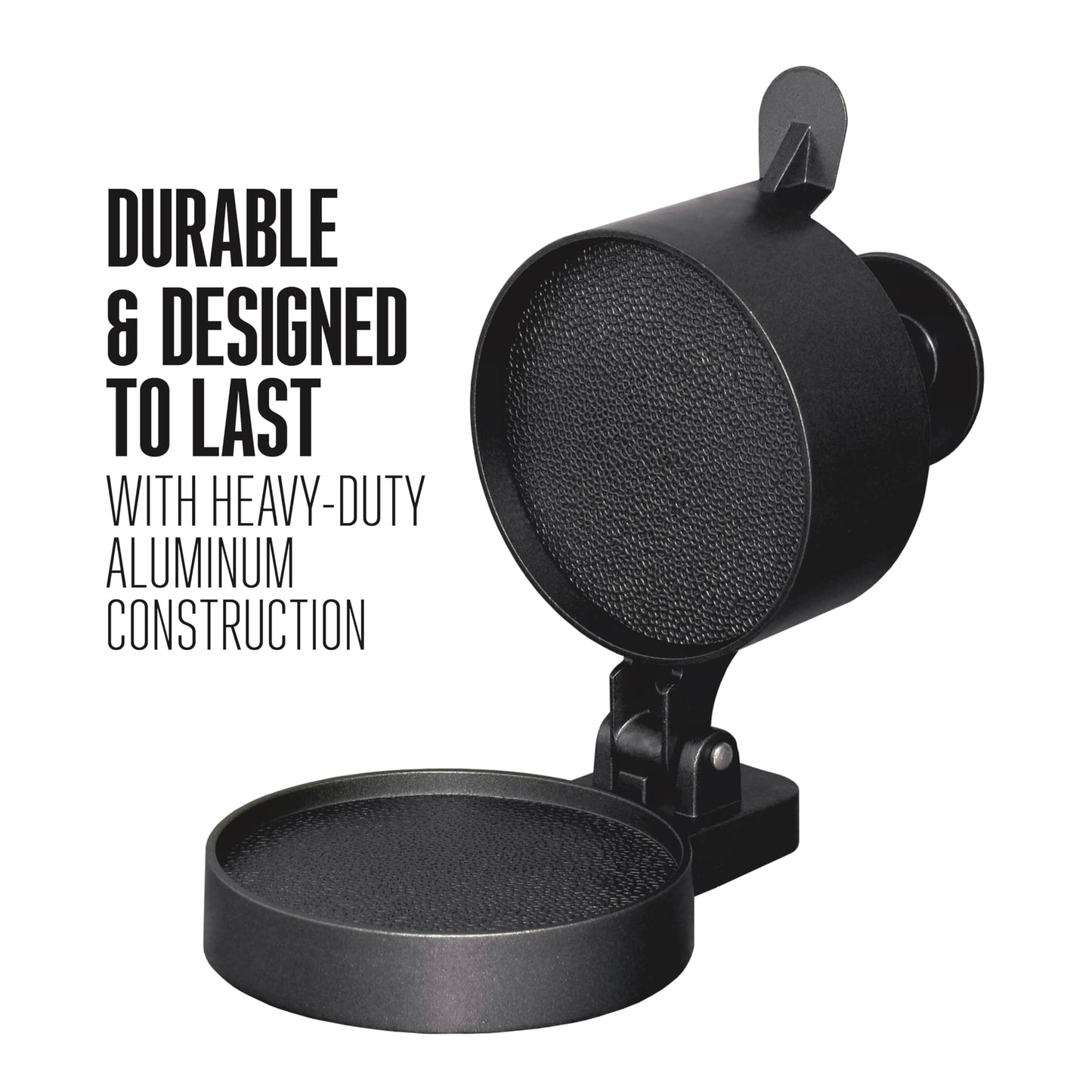 Weston Burger Press, Makes 4 1/2" Diameter Patties for Hamburger, Crab Cakes, Sausage, 1/4lb to 3/4lb, with Spring Ejector for Easy Removal, Single, Non-stick Heavy-Duty Cast Aluminum (07-0310-W)