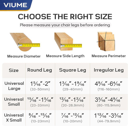 Chair Leg Floor Protectors 24PCS Furniture Sliders for Hardwood Floors, Silicone Chair Leg Protectors for Protecting Floors from Scratches and Noise, Clear-Universal Large