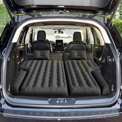 Umbrauto Car Air Mattress Backseat| Inflatable Truck Back Seat Camping Airbed for SUV Rear Seat, Blow Up Sleeping Travel Bed for Van Trunk with Pump & Pillows