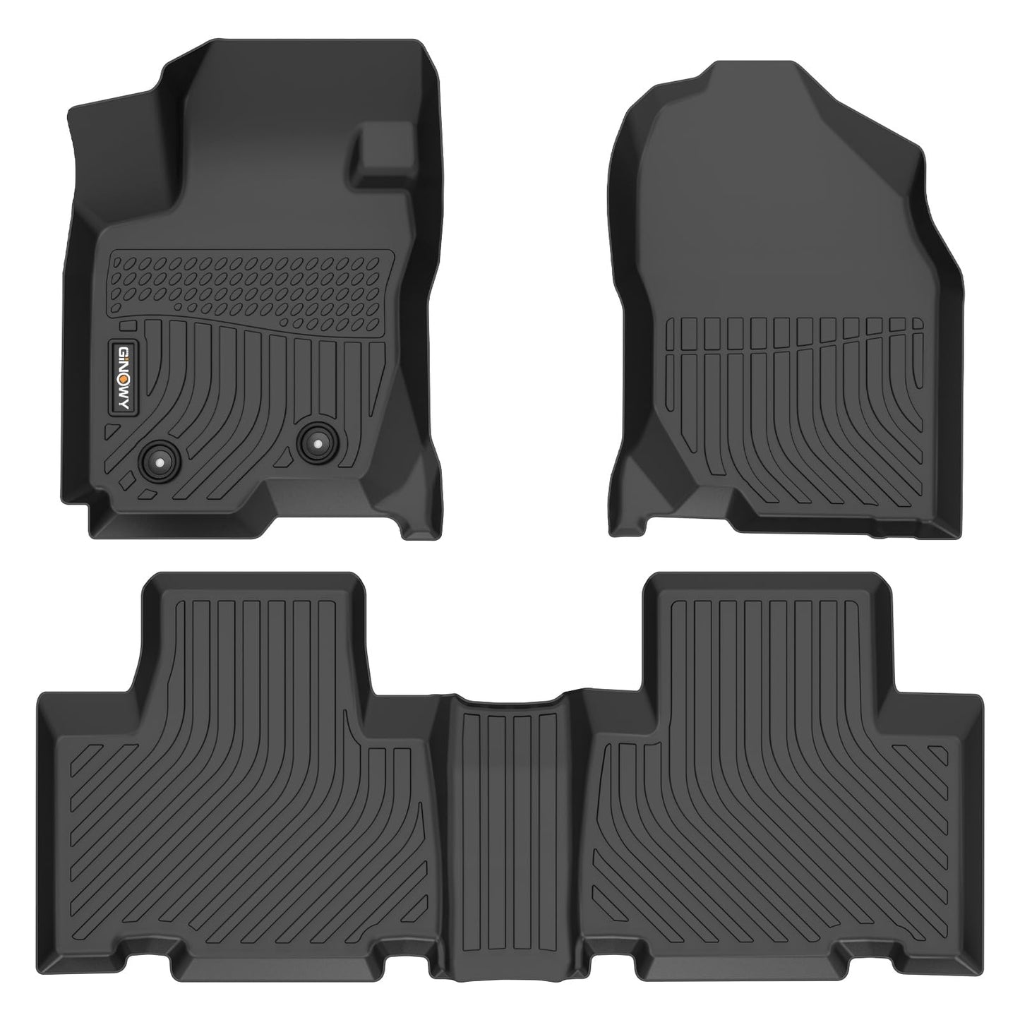 GINOWY-Floor Mats for Toyota 4Runner 1996-2002,1st+2nd Row,TPE All Weather Car Mats Custom Fit Rubber Floor Liners Car Accessories for Toyota 4Runner