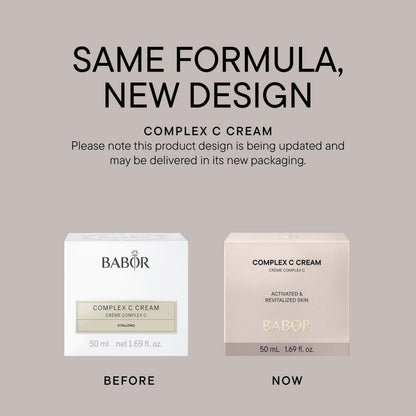 BABOR CLASSICS Complex C Cream, Rich face cream with vitamins for tired, weakened skin, To strengthen the skin's protective barrier, 50 ml