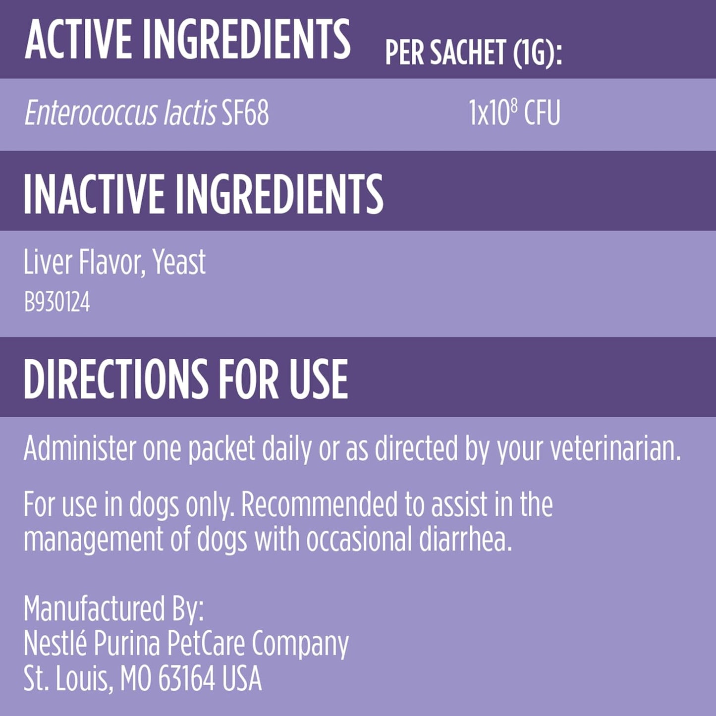 Purina Pro Plan Veterinary Supplements FortiFlora Dog Probiotic