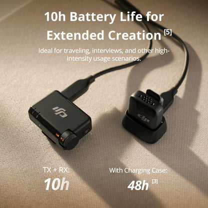 DJI Mic Mini (2 TX + 1 Mobile RX), Funkmikrofon für iPhone/Android, Plug & Play, kompakt & leicht, Modellübergreifende Kopplung, Premium-Audio, stabile Übertragung, Geräuschunterdrückung