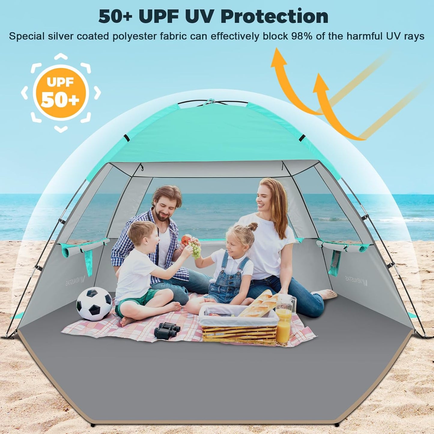 Venustas Beach Tent Sun Shelter: A Game-Changer for Outdoor Enthusiasts