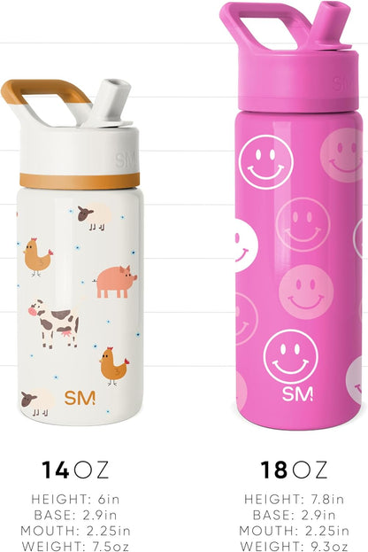 Simple Modern Kids Water Bottle with Straw Lid: A Refreshing Companion for School and Play