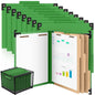 Henoyso 10 Pcs Hanging Classification File Folders, Letter Size Red Folders with 3 Pressboard Dividers, 8 Fasteners, 4 Inch Expansion, 1/3-cut Top Tab for Medical Records and File Cabinet Organizer