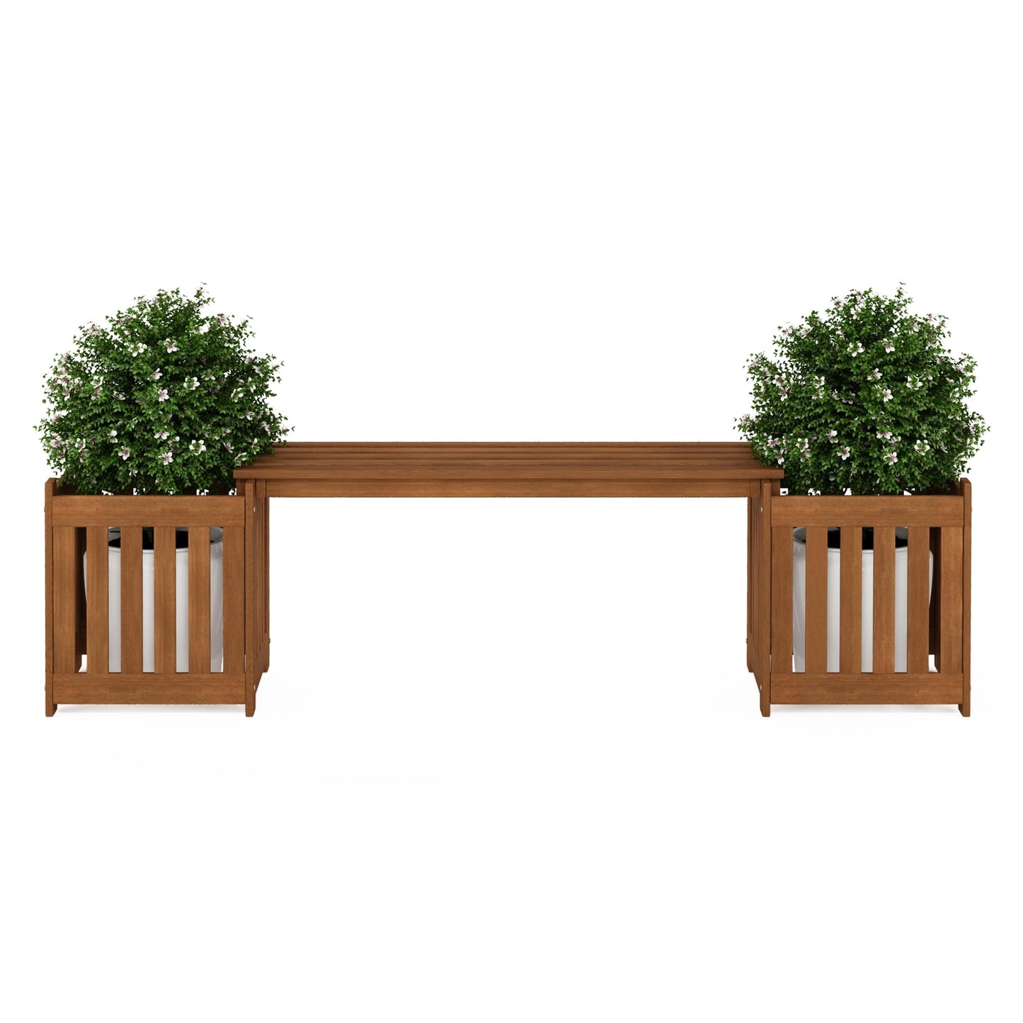 Furinno FG17478 Tioman Outdoor Patio Furniture Hardwood Potting Bench, Natural