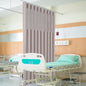 Inherent Flame Retardant Hospital Curtain Room Divider with Flat Hooks Cubicle Divider Privacy Medical Curtain for Hospital, Medical Clinic, Lab(1 Panel, 5x8FT,Grey)