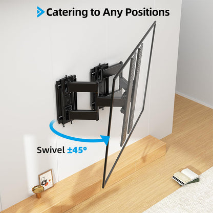 Supcline Ultra Slim TV Wall Mount for 42 to 100 inch Flat & Frame TVs Only, 0.31” Low Profile Flat to Wall TV Mount, Micro Gap Wall Mount tv Bracket, Hold up to 176 lbs, Blends in Any Interior