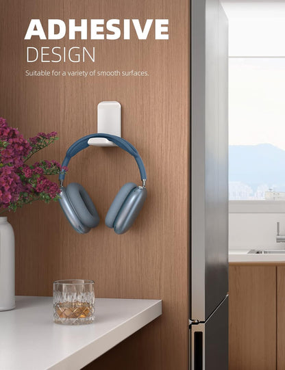 Lamicall Kopfhörer Ständer, klebriger Kopfhörer-Aufhänger – selbstklebende Kopfhörerhalterung, Kopfhörerständer-Halterung zum Anklipsen unter dem Schreibtisch, Kopfhörerklemme für Airpods Max, Sony,, Sennheiser, Schwarz, Geschenk für Mama