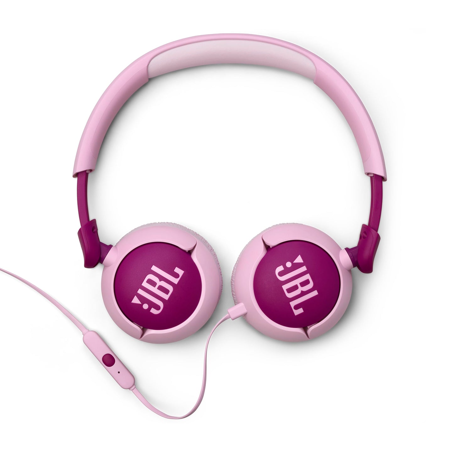 JBL Junior 320 – Kabelgebundene On-Ear Kinderkopfhörer mit sicherem Sound (<85dB), integriertem Mikrofon, kindgerechter Passform und anpassbar mit beiliegenden Stickern (Lila)