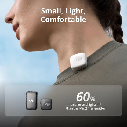 DJI Mic Mini (2 TX + 1 Mobile RX), Funkmikrofon für iPhone/Android, Plug & Play, kompakt & leicht, Modellübergreifende Kopplung, Premium-Audio, stabile Übertragung, Geräuschunterdrückung