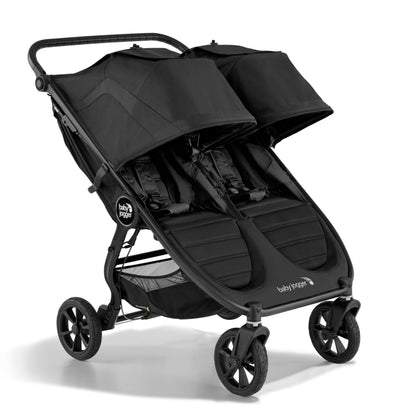 Baby Jogger® City Mini GT2 All-Terrain Double Stroller, Forever Air Rubber Tires, All-Wheel Suspension, Twin Stroller with Belly Bar, Leatherette Handlebar, Premium Fabric, Amazon Exclusive Pike Color