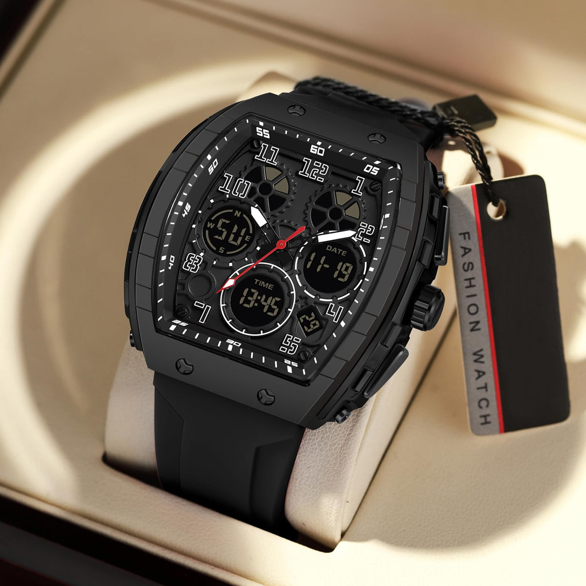 Watches for Men Relojes Para Hombres White Mens Sport Watch Waterproof