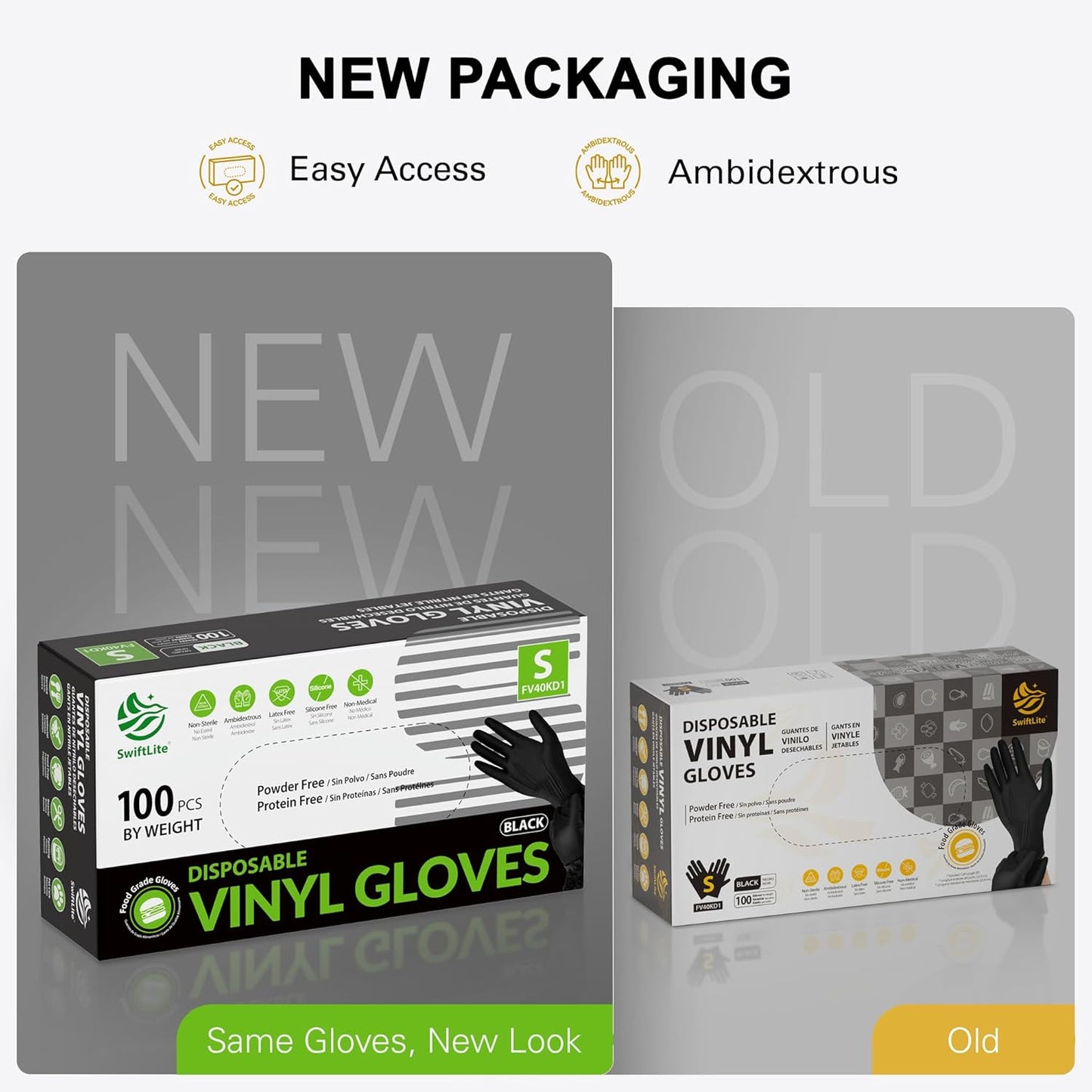 SWIFTLITE Black Vinyl Gloves: The Ultimate Solution for Food Prep and Cleaning