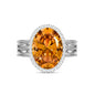 Linawe Birthstone Chunky Adjustable Rings for Women, Gold/Silver/Rose Gold Statement Rings, Imitation Diamond Fake Gemstone Crystal Cocktail Ring, Cubic Zirconia Costume Jewelry