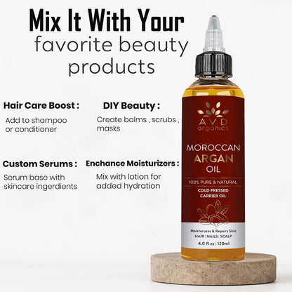 AVD Organics Rosmarinöl für Haarwachstum & Kopfhaut | Mit Biotin angereichert | Haarstärkend, pflegend und voluminös | Mit Jojoba- & Rizinusöl angereichert | GVO-frei 120ml