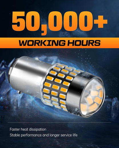LUYED 3157 LED-Birnen Rückfahrlicht Xenon-Weiß 1800 Lumen Super Hell 78 SMD 3056 3156 3057 4157 LED-Birnen, Verwendet für Rückfahrlichter, Bremslichter, Rücklichter, Blinker, 2er-Pack