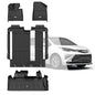 3W Floor Mats for Toyota Tacoma 2024 2025 2026 Double Cab Auto Tran(Not Fit Hybrid & XtraCab), TPE All Weather Custom Fit Floor Liner for Tacoma TRD/SR/SR5/limited Car Liners.