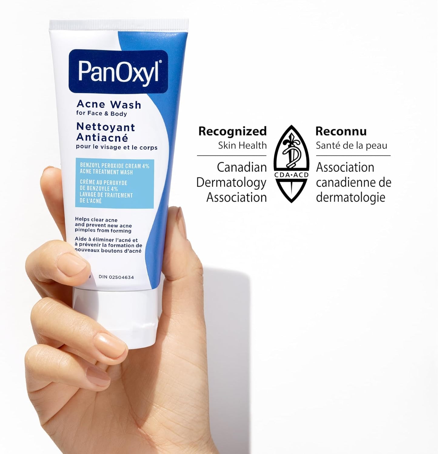 PanOxyl 4% Benzoylperoxid Akne-Waschgel, Hilft Akne zu lindern und vorzubeugen, Tägliches antibakterielles Waschgel, Sanft, pH-neutral, 85g