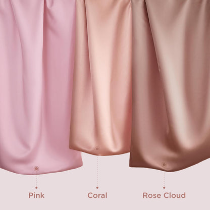 Bedsure Satin-Kissenbezug, Queen-Size, 2er-Pack, Seidenkissenbezügen ähnlich, seidige Kissenhüllen mit Hotelverschluss, Raumdeko, Valentinsgeschenke für Frauen und Männer, Grau, 50x75 cm