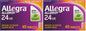 Allegra Adult 24-Hour Allergy Relief Tablets, Non-Drowsy Indoor and Outdoor Allergy Medicine, 180 mg Fexofenadine HCI Antihistamine Pill, 45-Count,(Pack of 2)