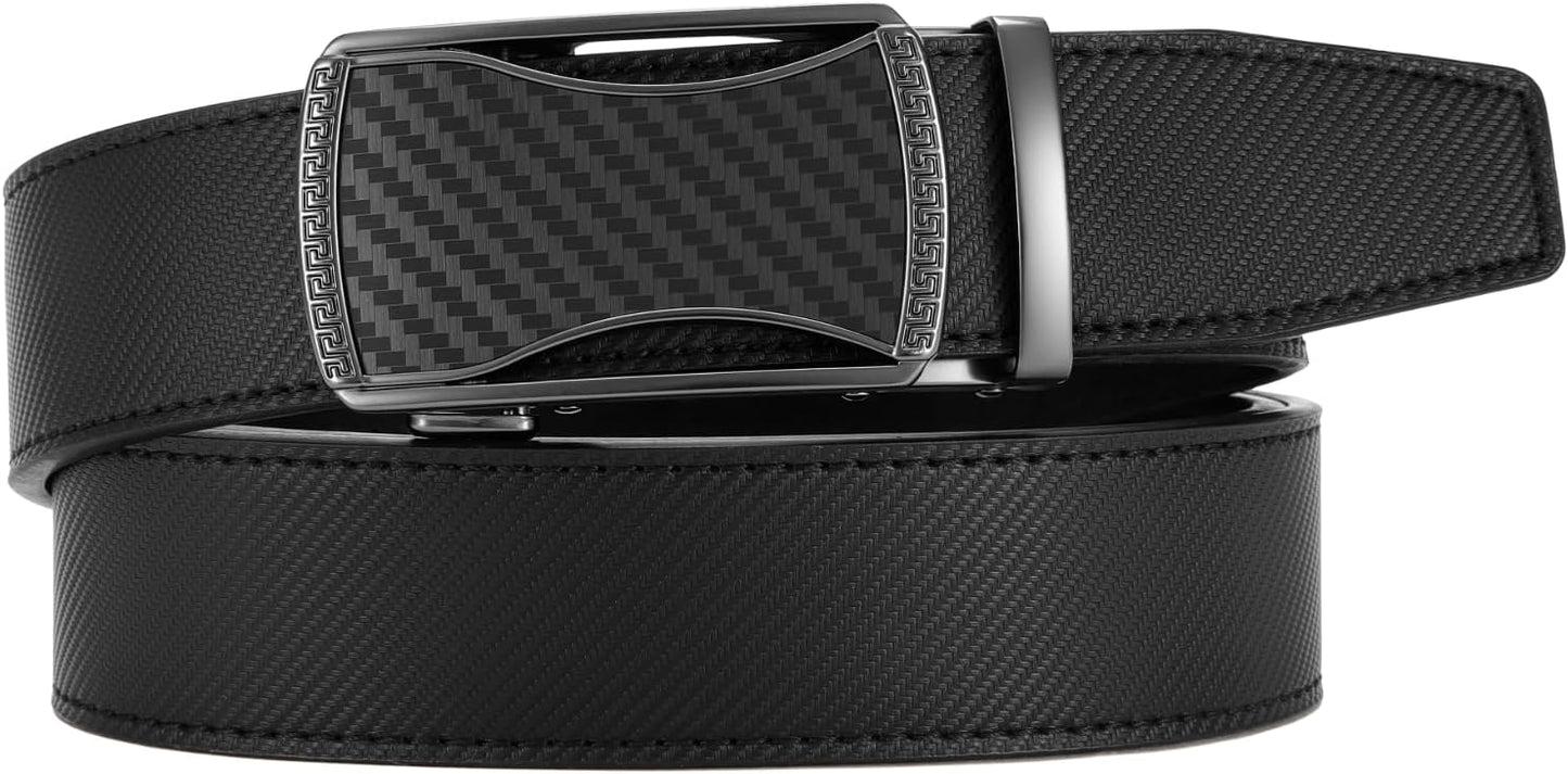 CHAOREN Mens Belt Leather Belts for Men Ratchet Belt, Customizable Fit (35mm)