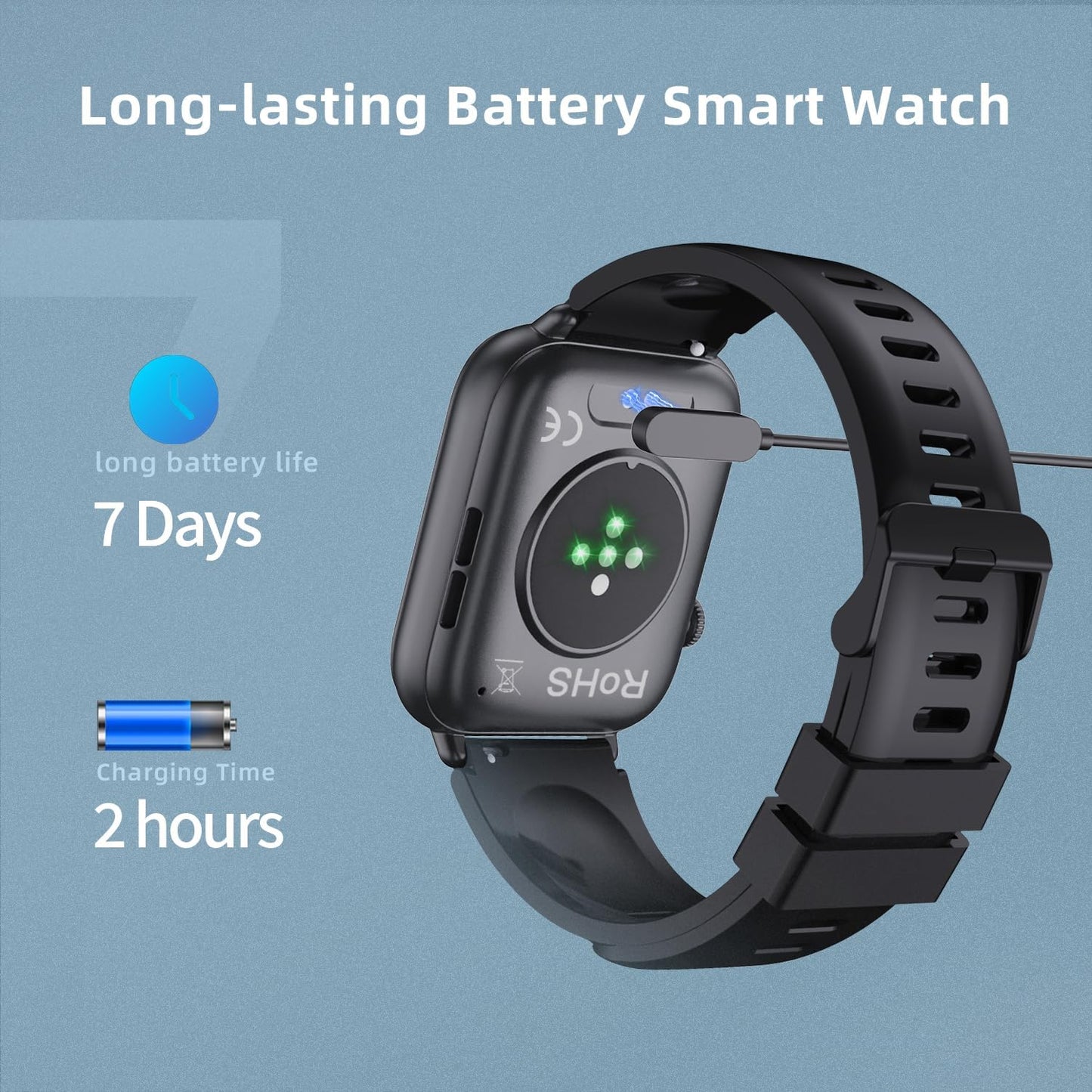 Smartwatch für Herren Damen, für Android und iPhone, 1,83" HD Touchscreen Smartwatch mit Anruf-/Wählfunktion, 112+ Sportmodi IP68 Fitness Tracker, Fitnessuhr mit Schlaf-/Schritt-/Aktivitäts-/Herzfrequenzüberwachung