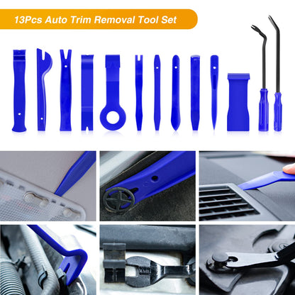 GOOACC 5PCS Auto Trim Removal Tool Kit No-Scratch Pry Tool Kit for Car Door Clip Panel & Audio Dashboard Dismantle -5PCS