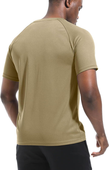 Boyzn 1er, 3er, 5er oder 7er Pack Herren-Trainings-Laufshirts, Dry Fit feuchtigkeitsableitendes T-Shirt, Gym Sport Kurzarm-T-Shirts