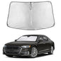 EcoNour Car Windshield Sunshade | Blocks 99% Heat & Keeps Interior Cool | Universal Fits Cars, SUVs, Trucks | Automotive Sun Screen, Visor & Car Accessories for Summer | Medium (64x32 Inches)