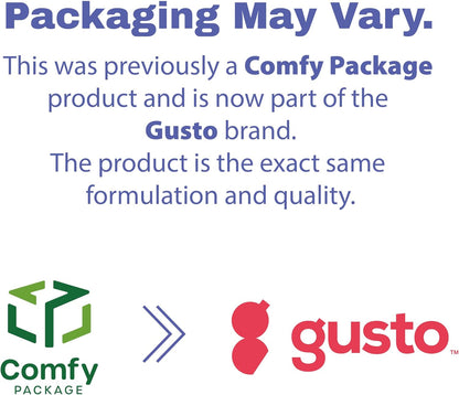 GUSTO [59 ml – 100 Stück] Transparente, Einweg-Portionsbecher mit Deckel – Soufflé-Behälter, Jello-Shot-Becher mit Deckel, transparente Behälter perfekt für Salatdressings und mehr – vormals Comfy Package