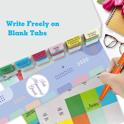 Index Tabs for CPT, AAPC Version ICD-10-CM, HCPCS Level II & ICD-10-PCS 2026, 4 Set Bundles Set (Book not Included), Color-Coded with Code Ranges, Laminated & Waterproof & Repositionable