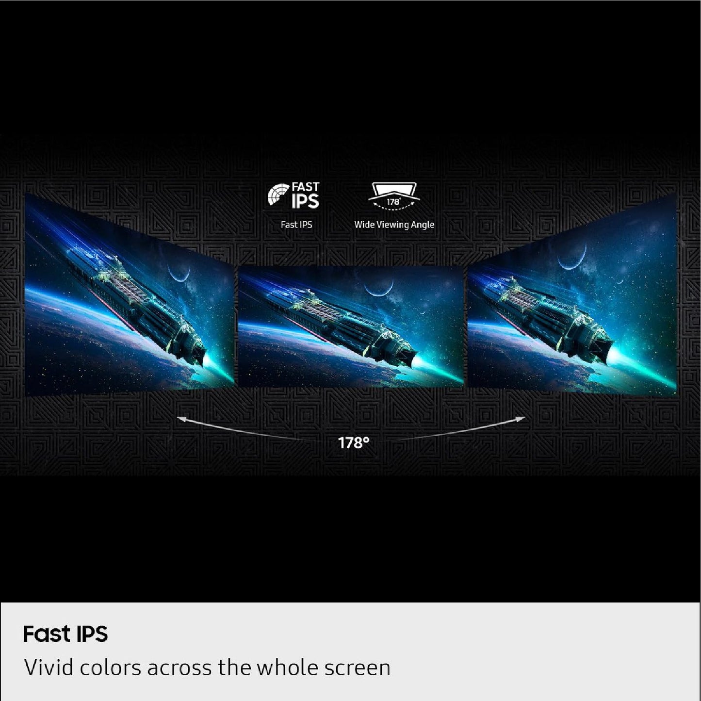 Samsung 27” Odyssey G5 G50F QHD Resolution Gaming Monitor, 180Hz Refresh Rate, Fast IPS Panel, HDR10, NVIDIA G-Sync Compatible, 1ms Response Time (GtG), AMD FreeSync™, Adjustable Stand, LS27FG502ENXZA