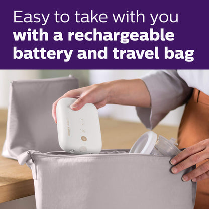 Philips Avent Double Electric Breast Pump - Electric Breast Pump, Hospital Strength, with Travel Bag and Pouch, SCF393/82