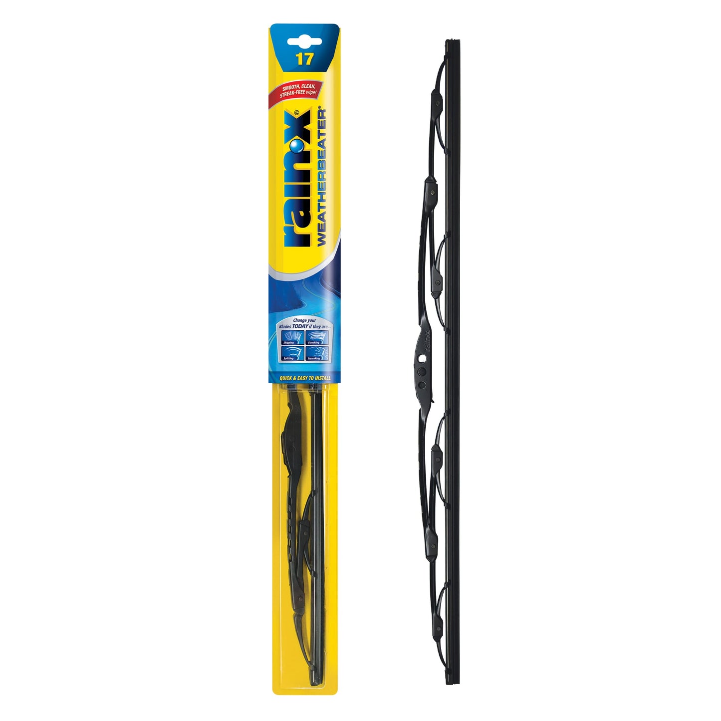 Rain-X 820149 WeatherBeater Wiper Blades, 22" Windshield Wipers (Pack of 2), Automotive Replacement Windshield Wiper Blades That Meet Or Exceed OEM Quality And Durability