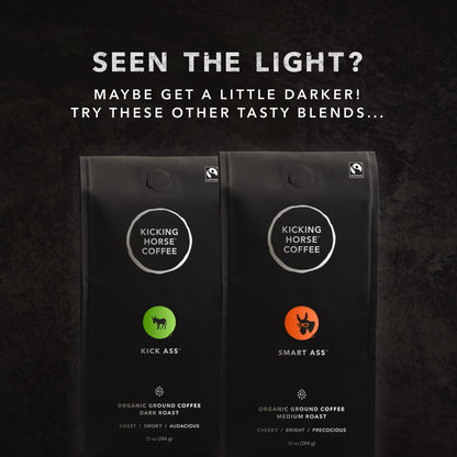 Kicking Horse Kaffee, Three Sisters, e, Mittlere Röstung, Gemahlen, 283 g – Zertifizierter Bio-Kaffee, Fairtrade, Koscher