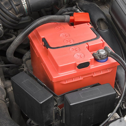 6 St. Batterieklemmenabdeckung, Batterieschutz, isolierende Batterieabdeckung für Auto, weiche Gummi-Abdeckungen für Plus- und Minuspol-Anschlüsse, obere Pol-Kappe für Auto, Schiff, Motorrad, LKW (Rot/Schwarz)