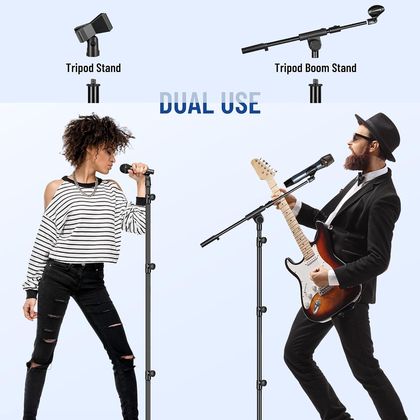 CAHAYA Mic Stand Floor Adjustable - A Game-Changer for Podcasters and Musicians