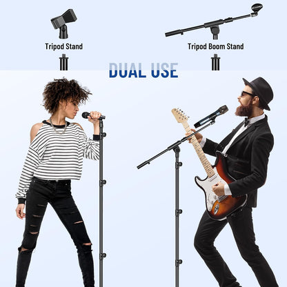 CAHAYA Mic Stand Floor Adjustable - A Game-Changer for Podcasters and Musicians