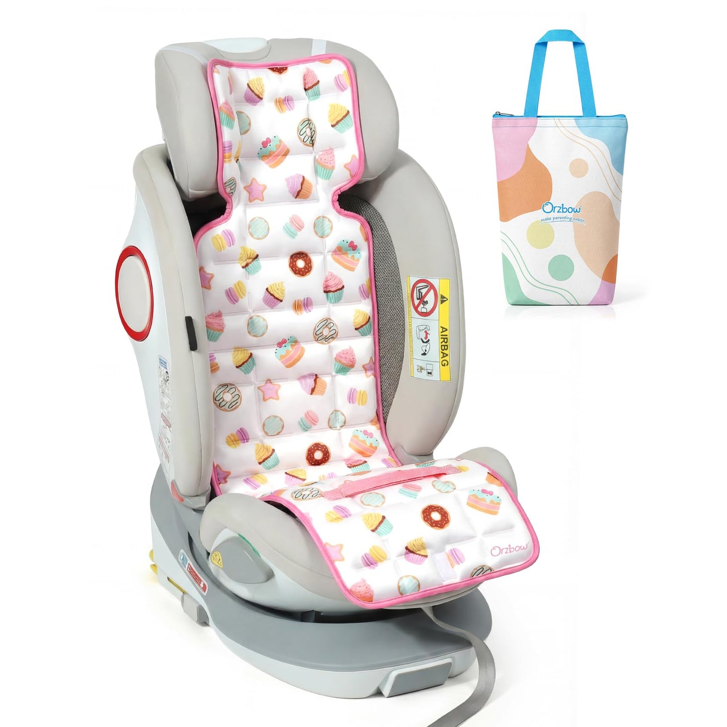 Orzbow Car Seat Cooling Pad with Insulated Bag, Carseat Cooler Pad for Babies Toddler Kids Infant, Portable Baby Cooling Pad for Hot Summer to Keep Comfortable, Blue