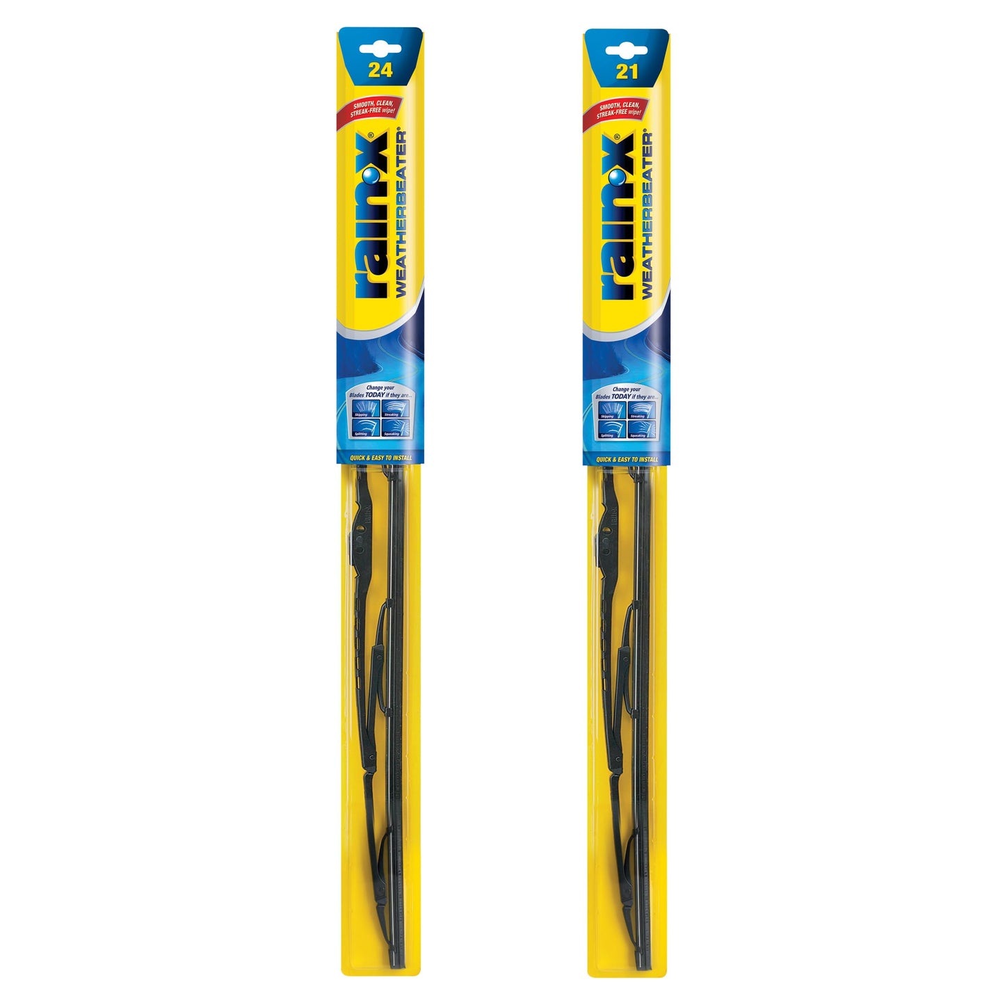 Rain-X 820149 WeatherBeater Wiper Blades, 22" Windshield Wipers (Pack of 2), Automotive Replacement Windshield Wiper Blades That Meet Or Exceed OEM Quality And Durability