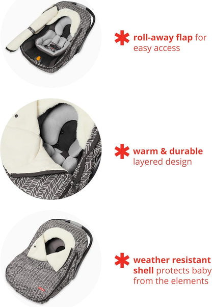 Skip Hop Winter Autositz-Abdeckung, Stroll & Go, Schwarz