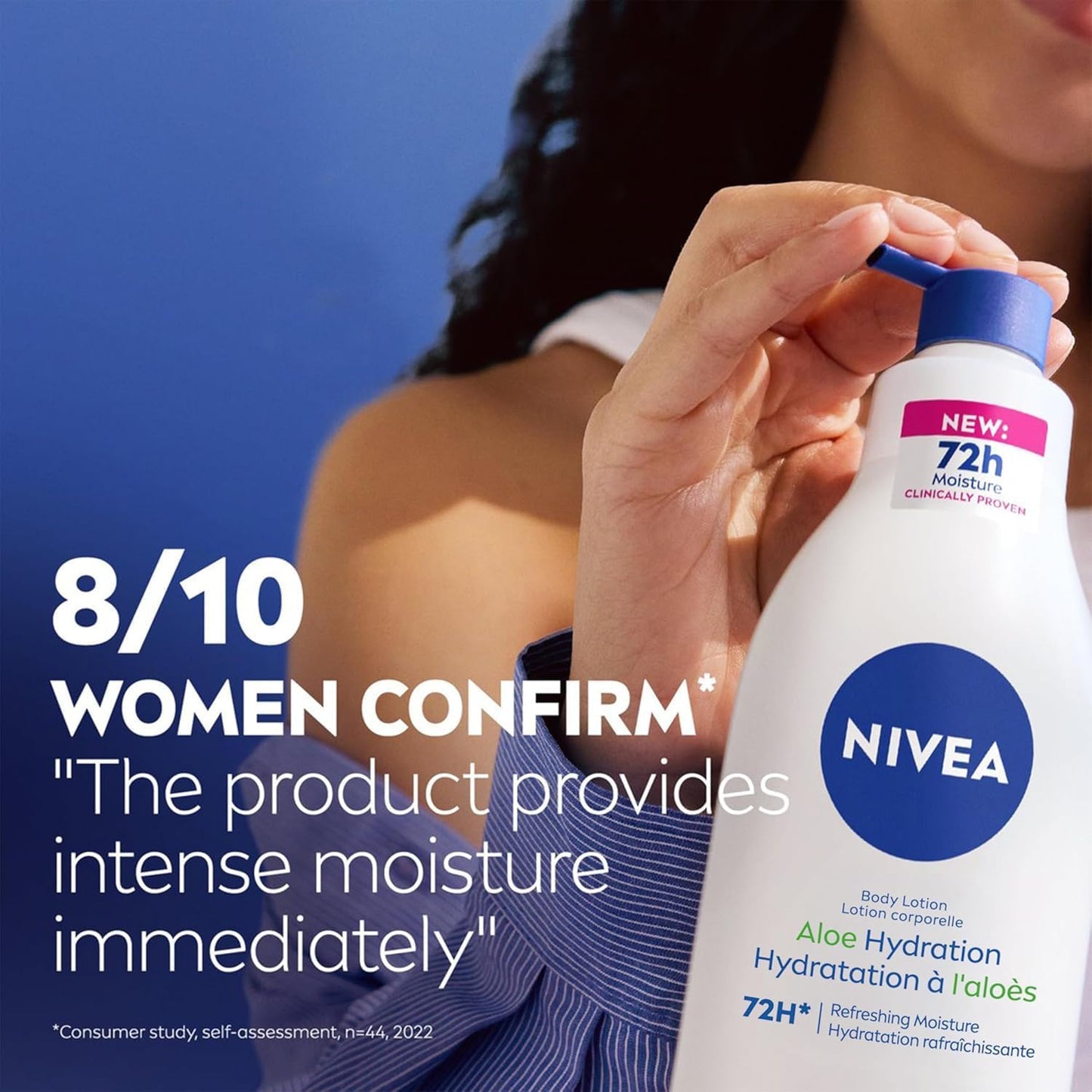 NIVEA Kakaobutter 72h Feuchtigkeitspflegende Body Lotion für trockene Haut, Körperlotion mit Hyaluronsäure und Kakaobutter, Nicht fettend und schnell einziehend, 625 ml Flasche