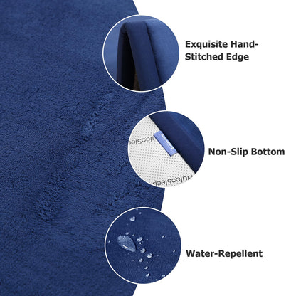 Huloo Sleep Ultra Soft Baby Spielmatte für den Boden, 3,3 cm dicke Elasti-Foam 127x127 cm Laufgittermatte für Kleinkinder, rutschfeste Rückseite, sicher zum Krabbeln und für die Bauchlage, Tatami-Stil (Dunkelgrau)