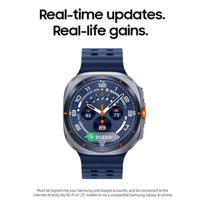Samsung Galaxy Watch Ultra (2025) 47mm LTE Smartwatch, Titanium Casing, Advanced Sleep Coaching, Running Coach, Energy Score, Heart Rate Tracking, GPS, Titanium Silver [US Version, 2 Yr Warranty]