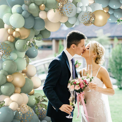 Blush Pink Ballons Girlande Bogen Kit, 144 Stücke Retro Rosa Roségold Sand Weiß Konfetti Ballons für Brautparty Valentinstag Hochzeit Verlobung Geburtstag Party Dekorationen……
