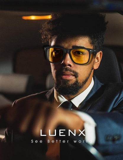 LUENX Polarisierte Sonnenbrillen für Herren und Damen, quadratische Fassung – UV-400-Schutz, 54 mm