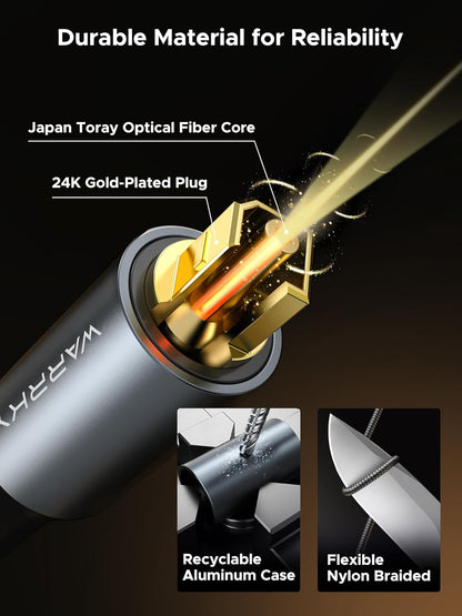 WARRKY Optical Audio Cable: Elevate Your Home Theater Experience