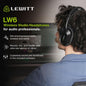 Lewitt LW6 Wireless Studio Headphones with Uncompressed, Ultra-Low Latency Audio and Premium Sound Quality - Ideal for Professional Mixing, Mastering, Monitoring, and Audio Recording.